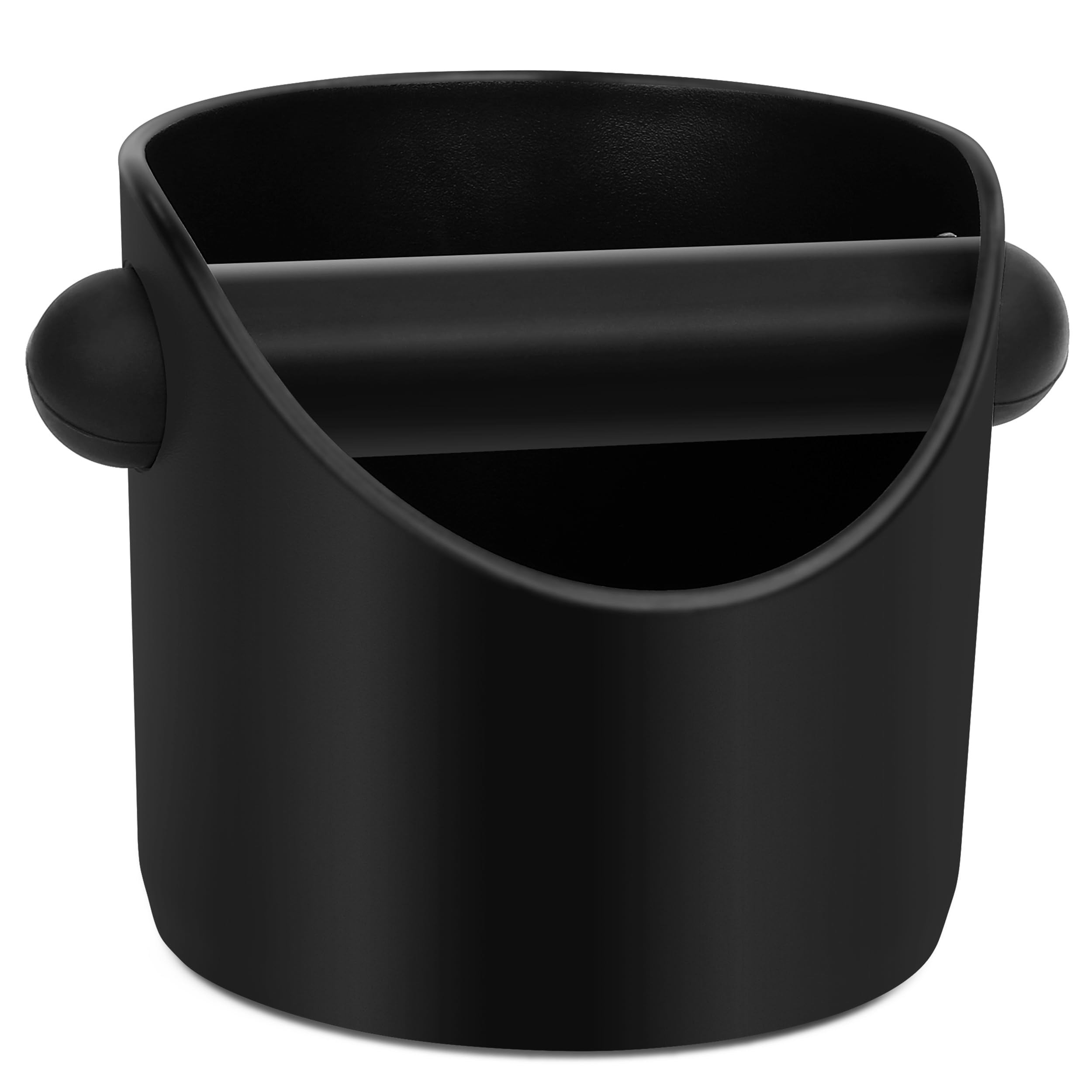Apexstone small coffee knock box front view for mess-free espresso prep.