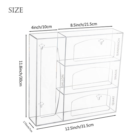 Aphbrada bag storage holder clear design for quick bag selection.