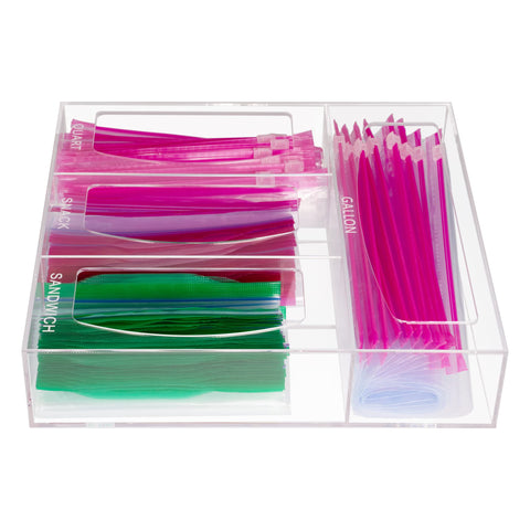 Aphbrada ziplock bag organizer compatible with most brands for easy setup.