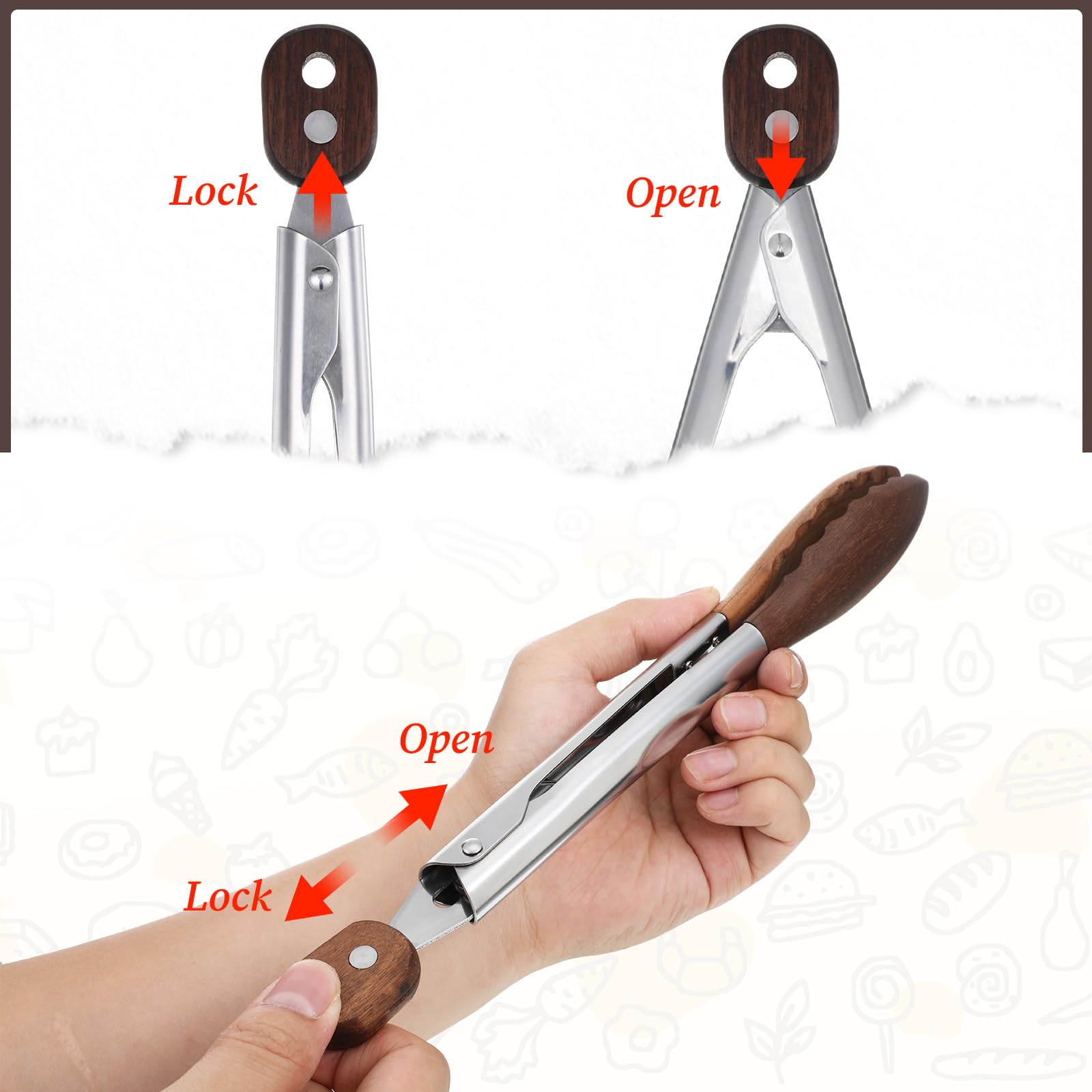 Aphumedc ergonomic non-slip grip improves comfort during flipping and serving.