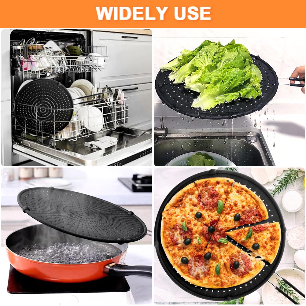 Apidgrowth dishwasher safe splatter screen ready for quick cleanup after cooking