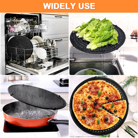 Apidgrowth dishwasher safe splatter screen ready for quick cleanup after cooking