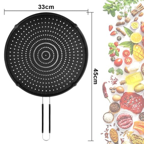 Apidgrowth grease guard on cookware reduces mess during frying