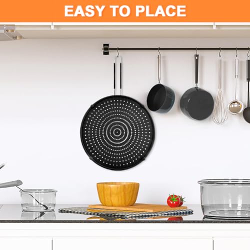 Apidgrowth heat resistant silicone splatter screen for safe high-heat cooking