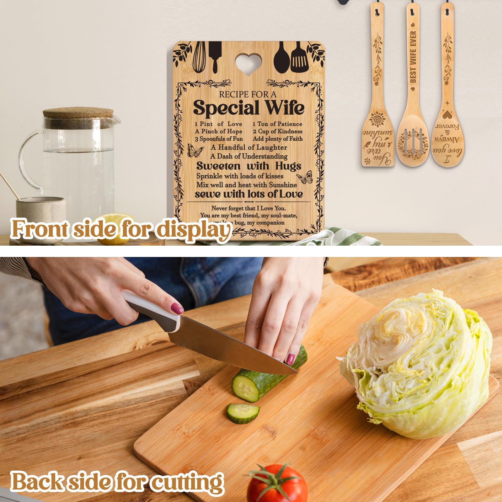 Apjielop colander laser engraving and natural bamboo for easy drying