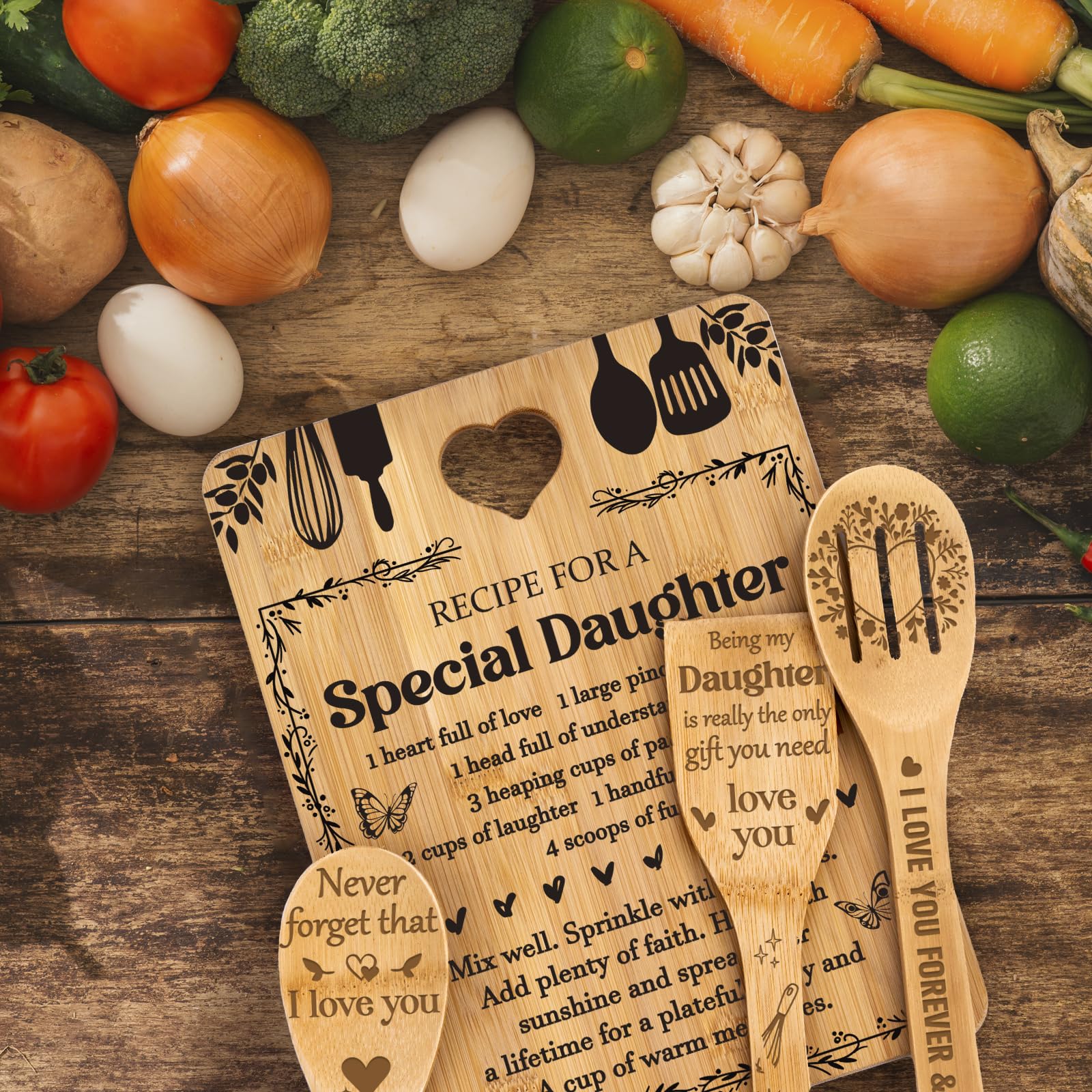 Apjielop birthday kitchen decor display shows a thoughtful daughter gift.