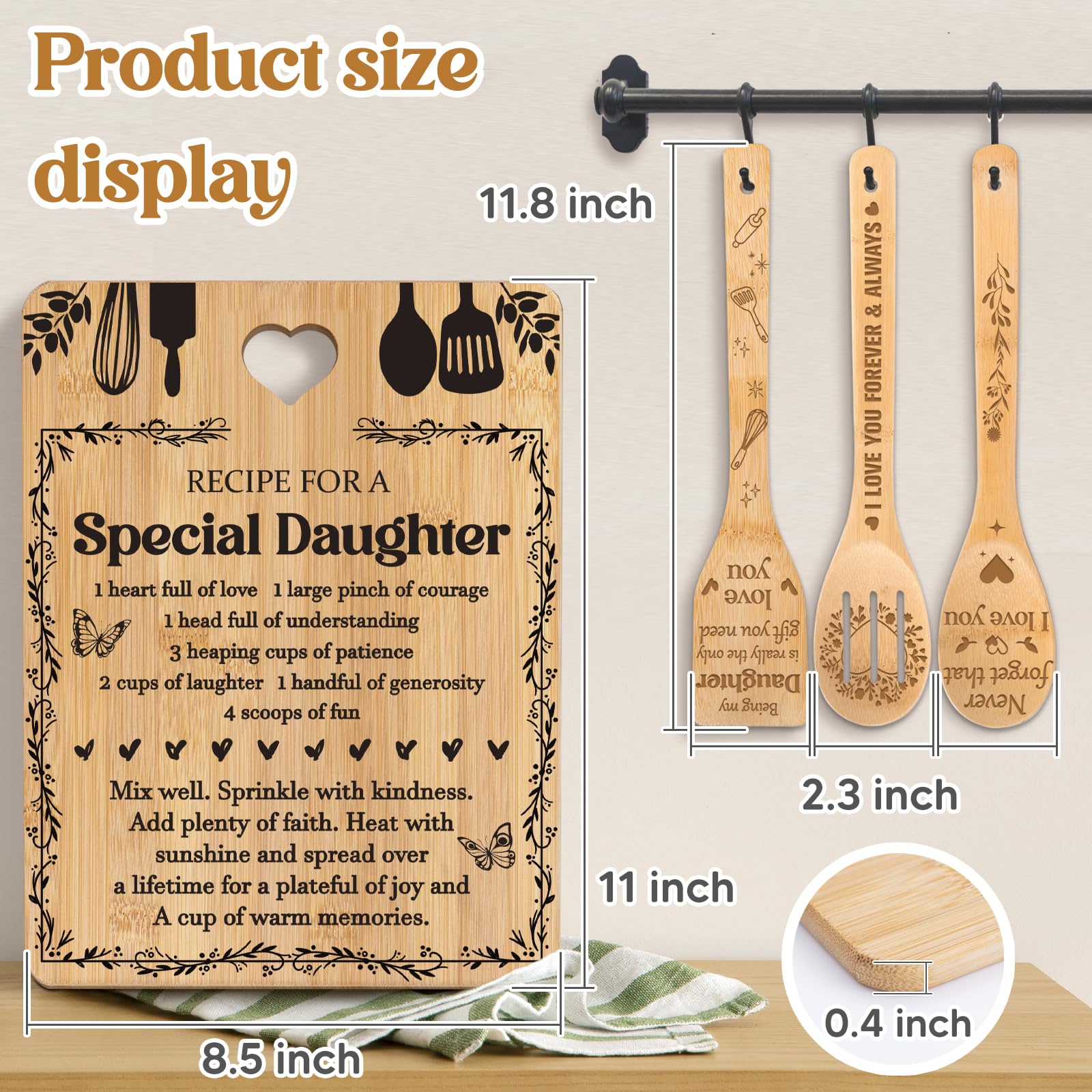 Apjielop engraved gift for daughter text highlights sentiment and practicality.