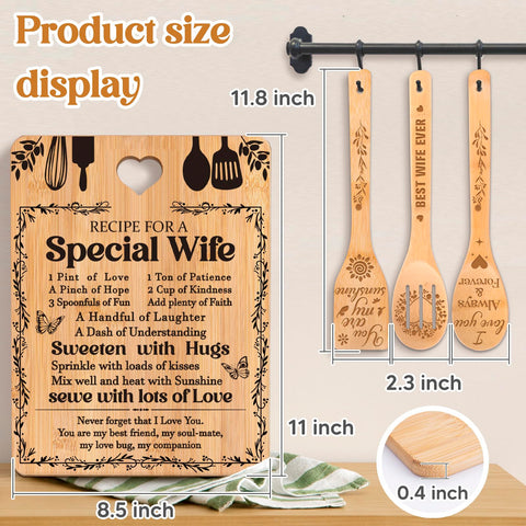 Heart-handled cutting board elevates kitchen decor and practical prep
