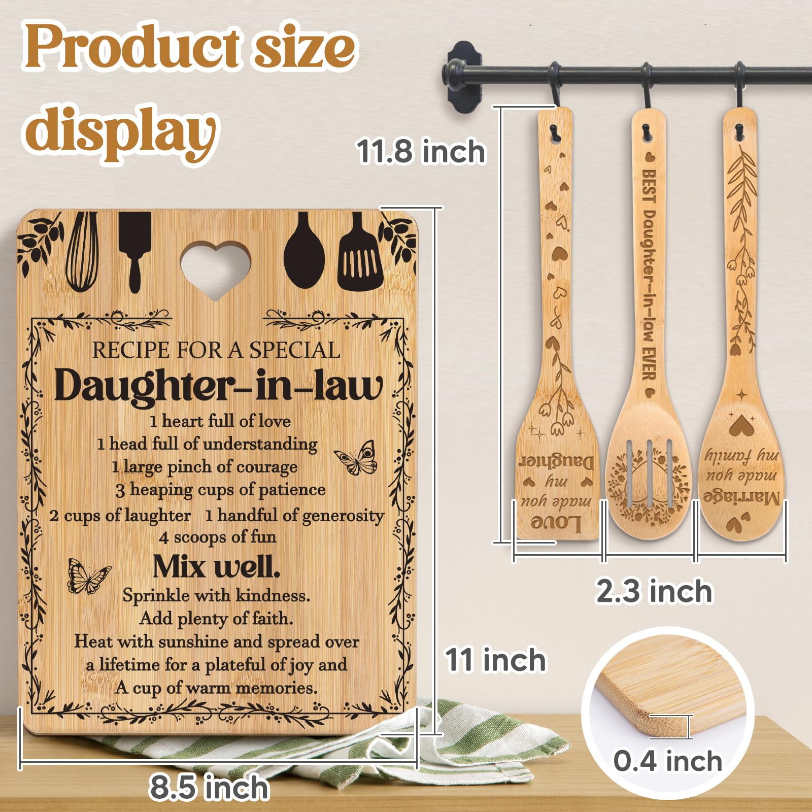 Apjielop printed side design cutting board shows artwork while the back remains ideal for slicing.