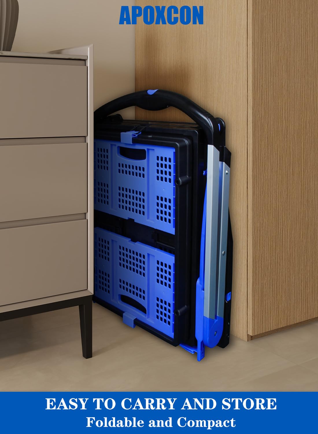 APOXCON bottom shelf supports up to 110 lbs for heavy items