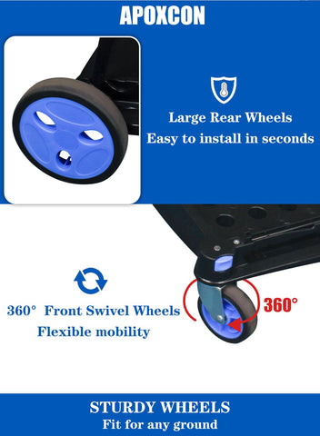 APOXCON upper-shelf crate secured by strap for safe transport