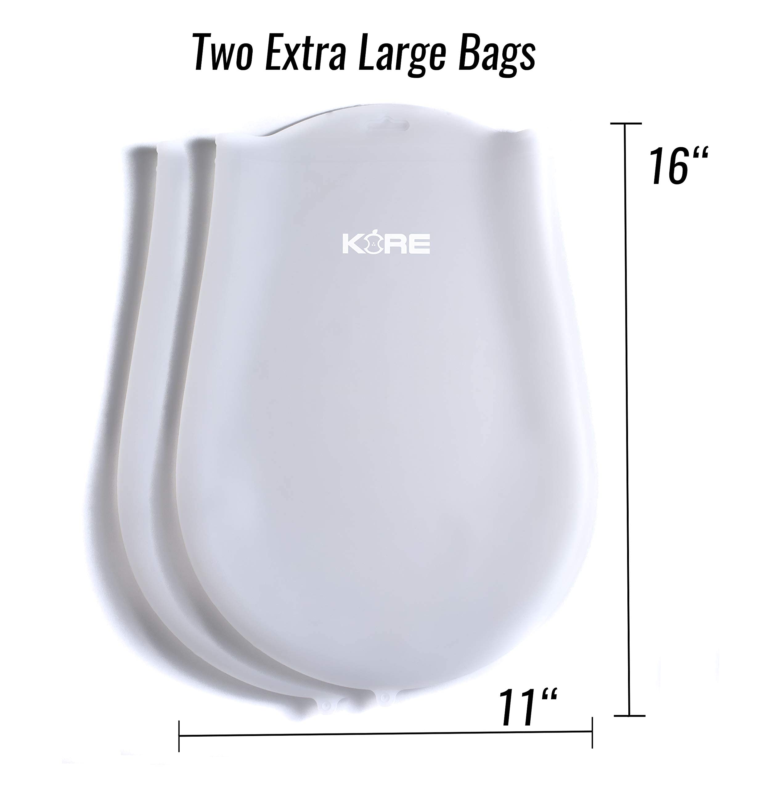 AppleKoreLiving thin-design silicone bags for quick, even heat distribution in sous vide