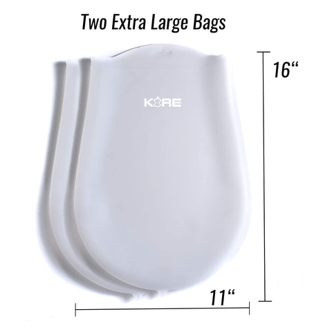 AppleKoreLiving thin-design silicone bags for quick, even heat distribution in sous vide
