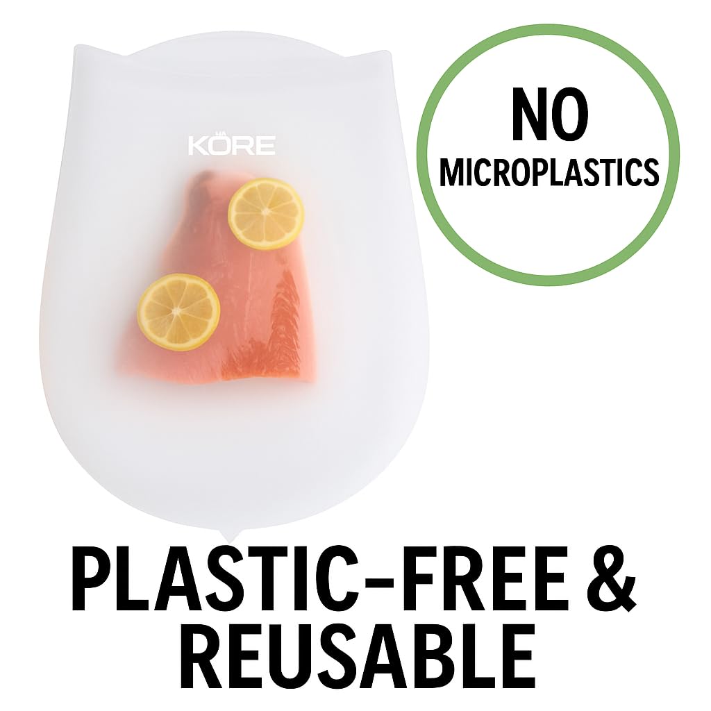 AppleKoreLiving silicone bags using water displacement for pump-free cooking