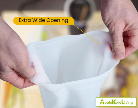 AppleKoreLiving sous vide bags can be held submerged with magnets for stability