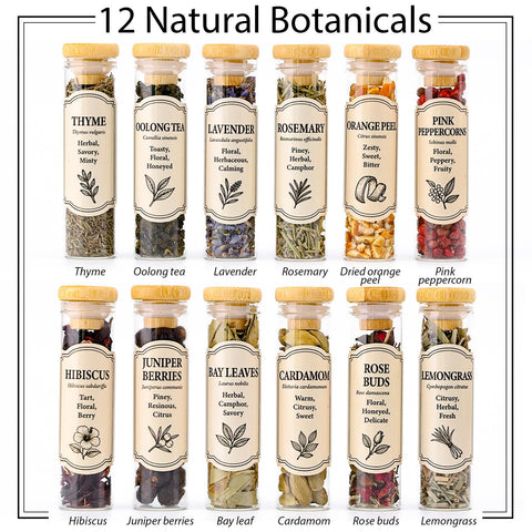 Apragaz Gin Making Kit hibiscus and botanicals for delicate floral flavors.