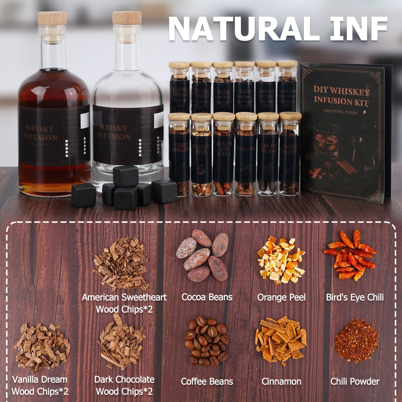 Apragaz whiskey kit instruction manual guiding quick, mess-free infusions.