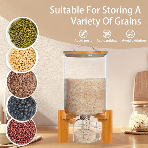 Aprilhp bottom valve enables precise, controlled dispensing of grains.