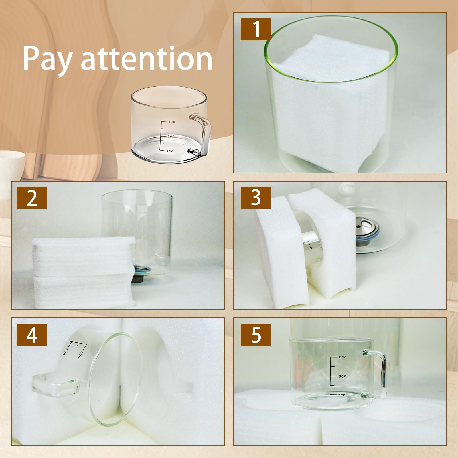Aprilhp lead-free glass supports safe, easy kitchen storage.