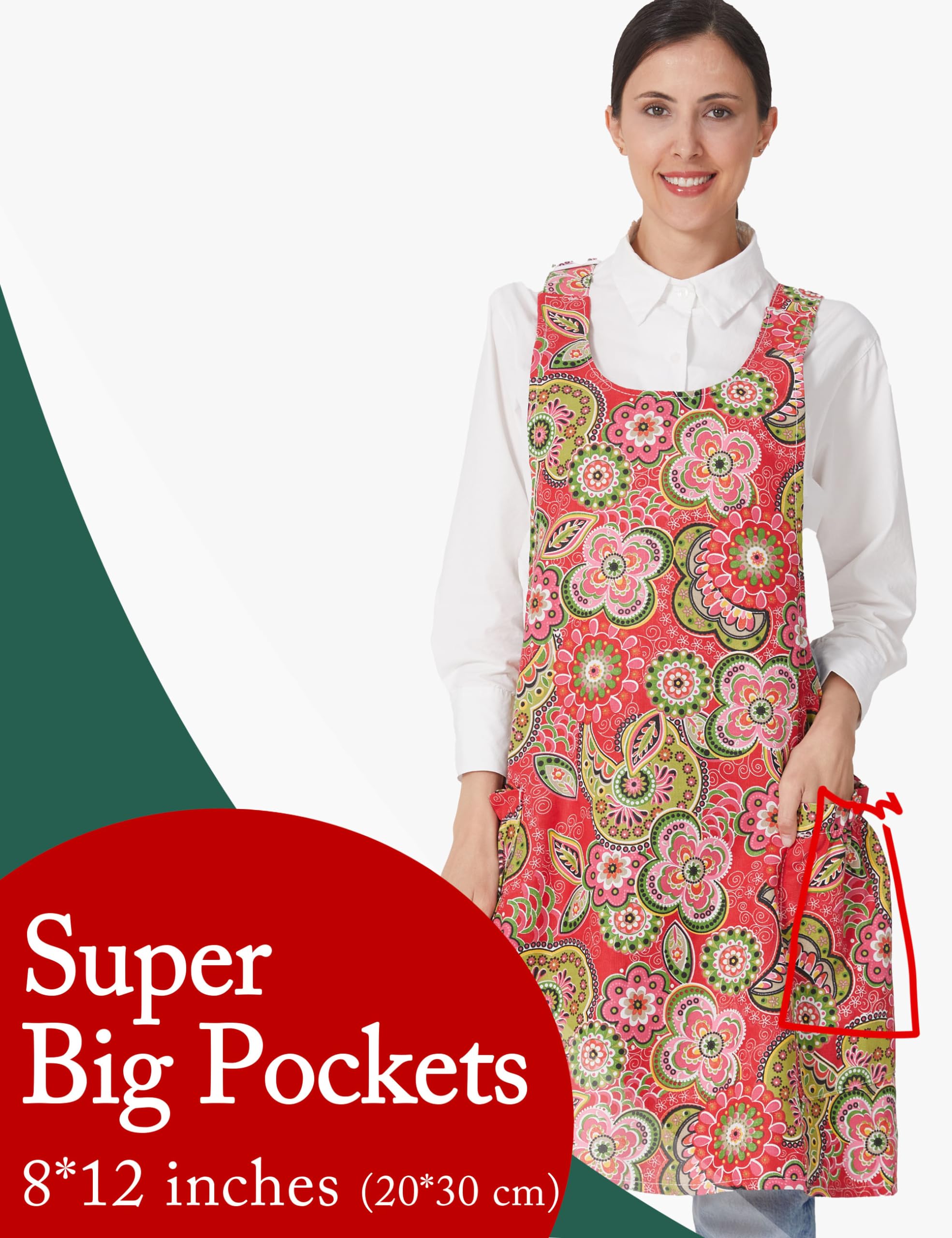 APRONNER Cotton Linen Blend close-up highlights durable fabric for everyday kitchen tasks