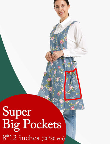 APRONNER cross-back apron showing adjustable neck strap for a custom fit.