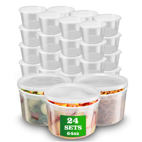 APSIC 64oz leakproof soup container ready for takeout and storage.
