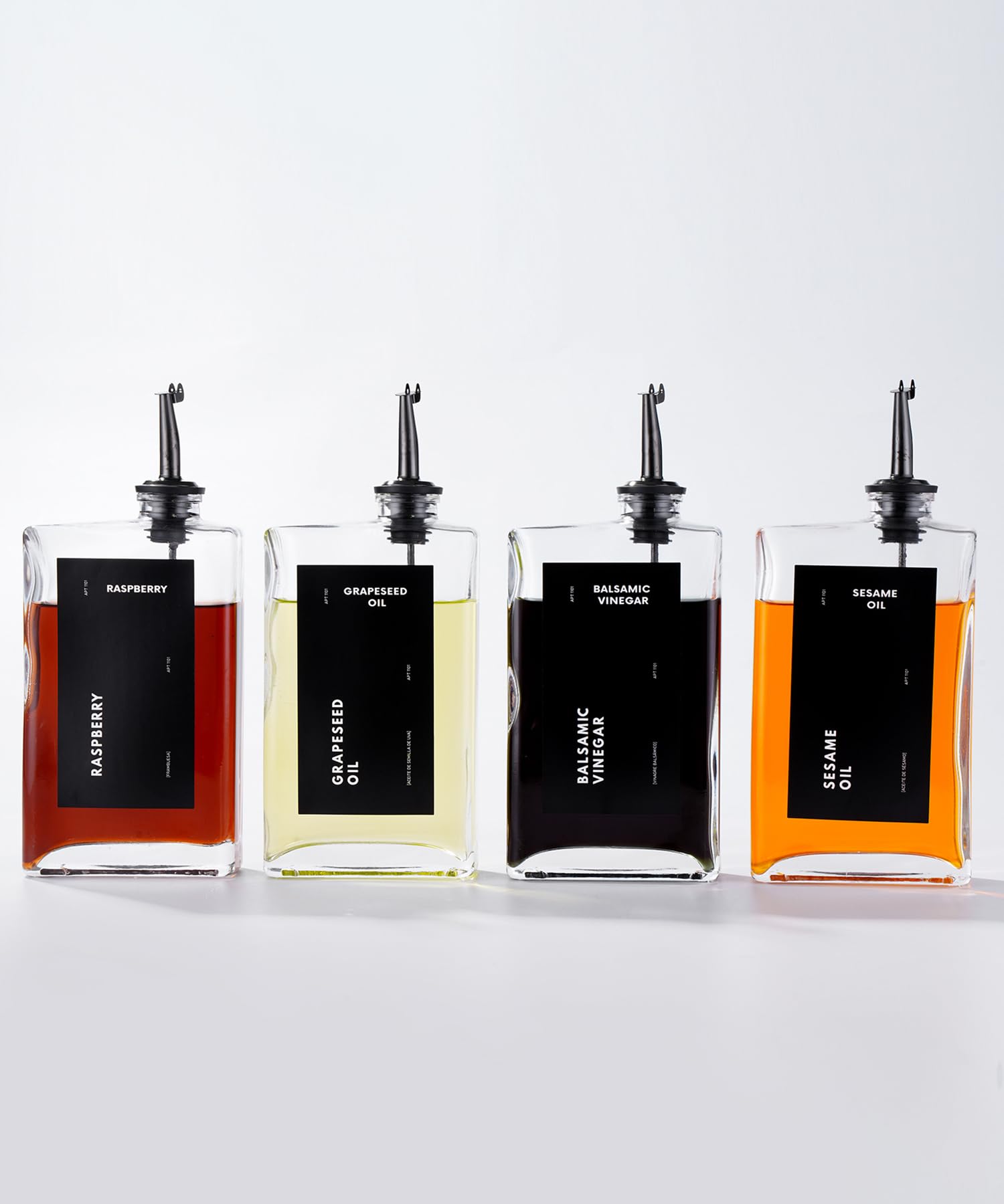 APT 1101 olive oil dispenser with drip-free pour spout for clean cooking.