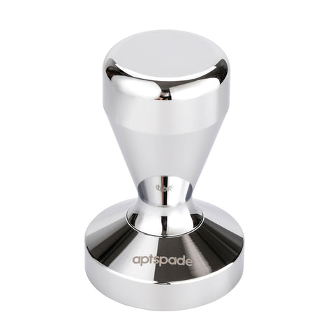 APTSPADE Coffee Tamper 51mm top view highlights even pressure for consistent espresso