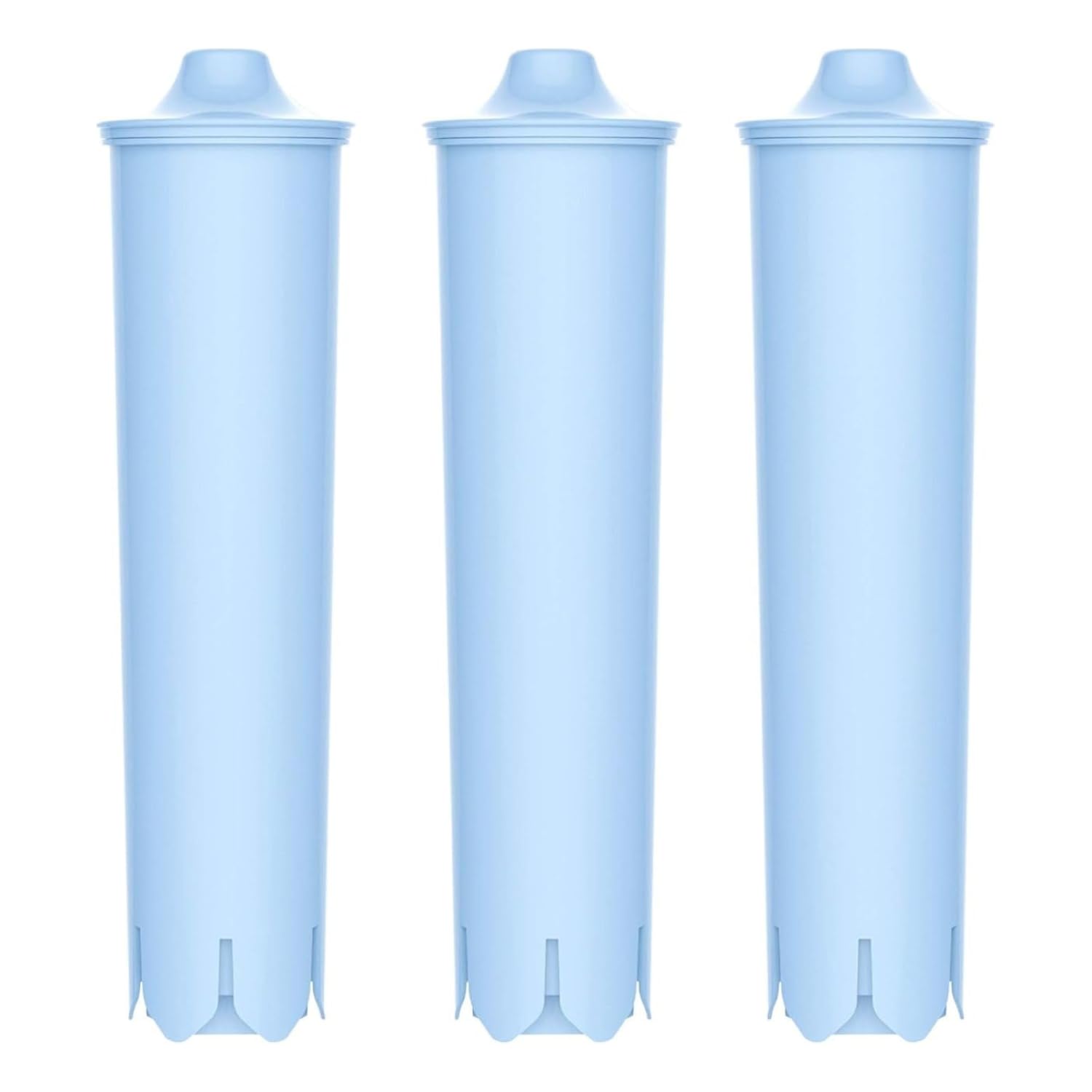 AQUA CREST coffee filter packaging compatible with Jura Clearyl blue for clearer water.