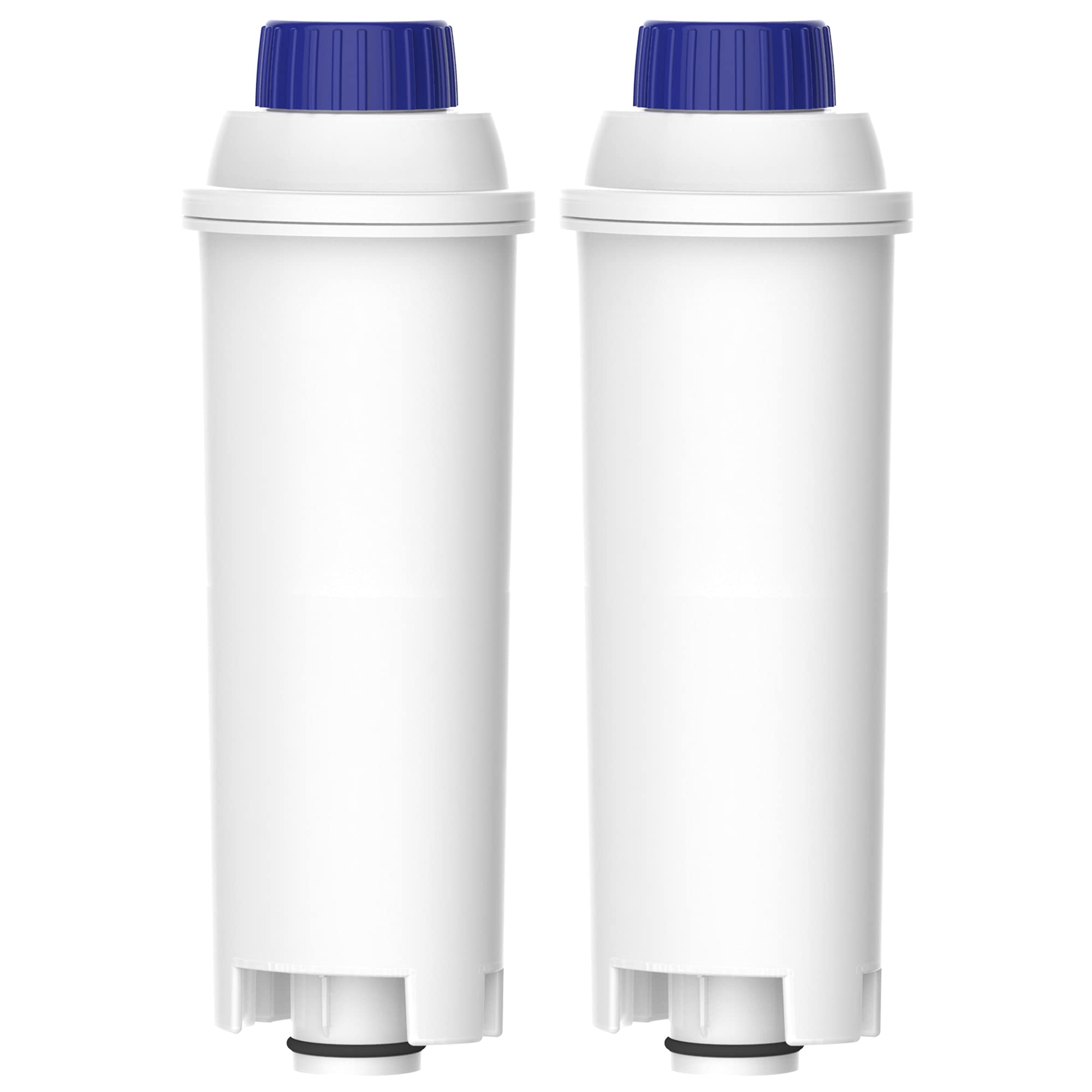 AQUA CREST Coffee Water Filter packaging emphasizes reliability and easy replacement for De'Longhi machines
