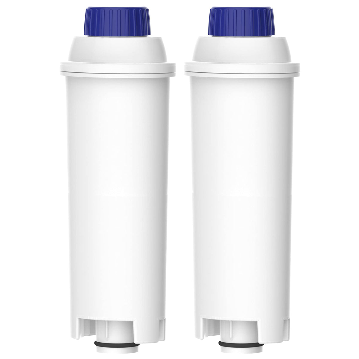 AQUA CREST Coffee Water Filter packaging emphasizes reliability and easy replacement for De'Longhi machines
