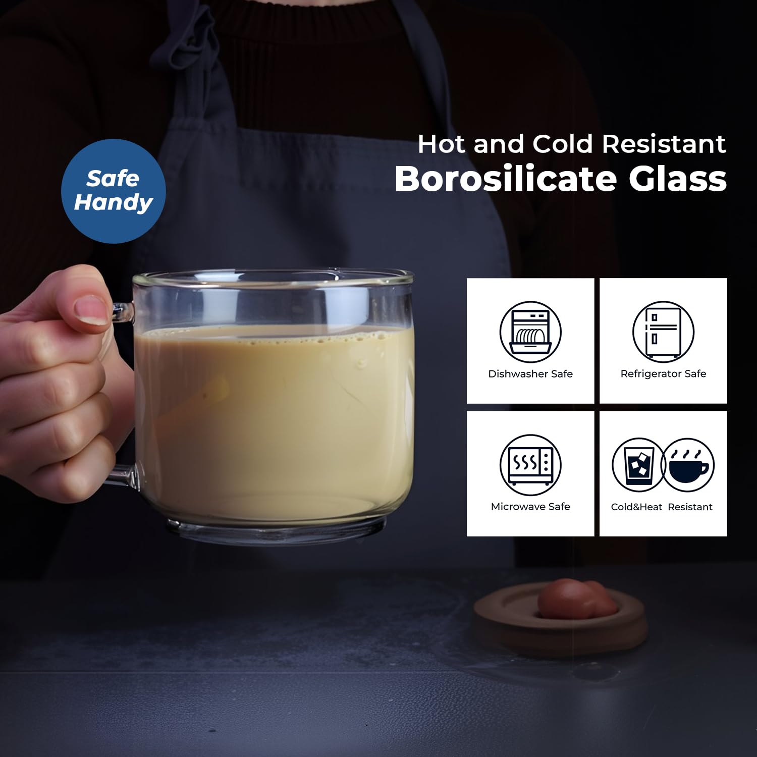 Aquach microwave and dishwasher-safe mug for easy cleanup and quick rituals.