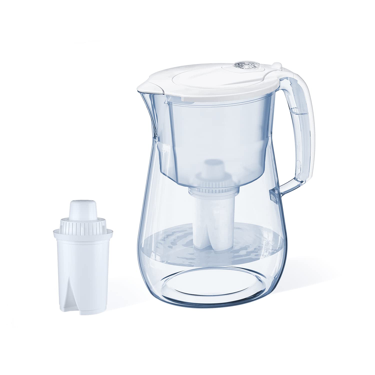 AQUAPHOR Opal 12-cup pitcher offers clean-tasting tap water.