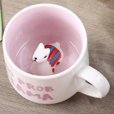 Mug displayed with a spoon and coaster for convenient serving.