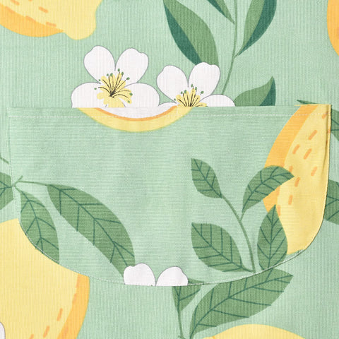 Large bib coverage of ARBINSON apron shields clothing from spills and splatters.