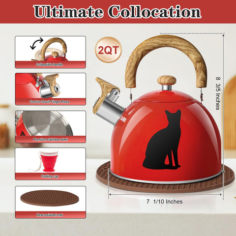 ARC color-changing design shown as the kettle heats for visual appeal.
