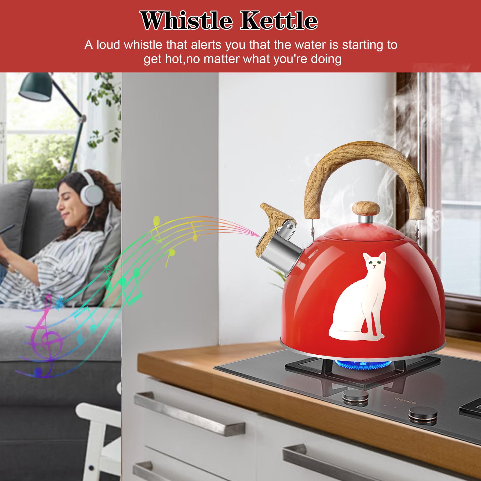 ARC trivet mat protects countertops when kettle cools after use.