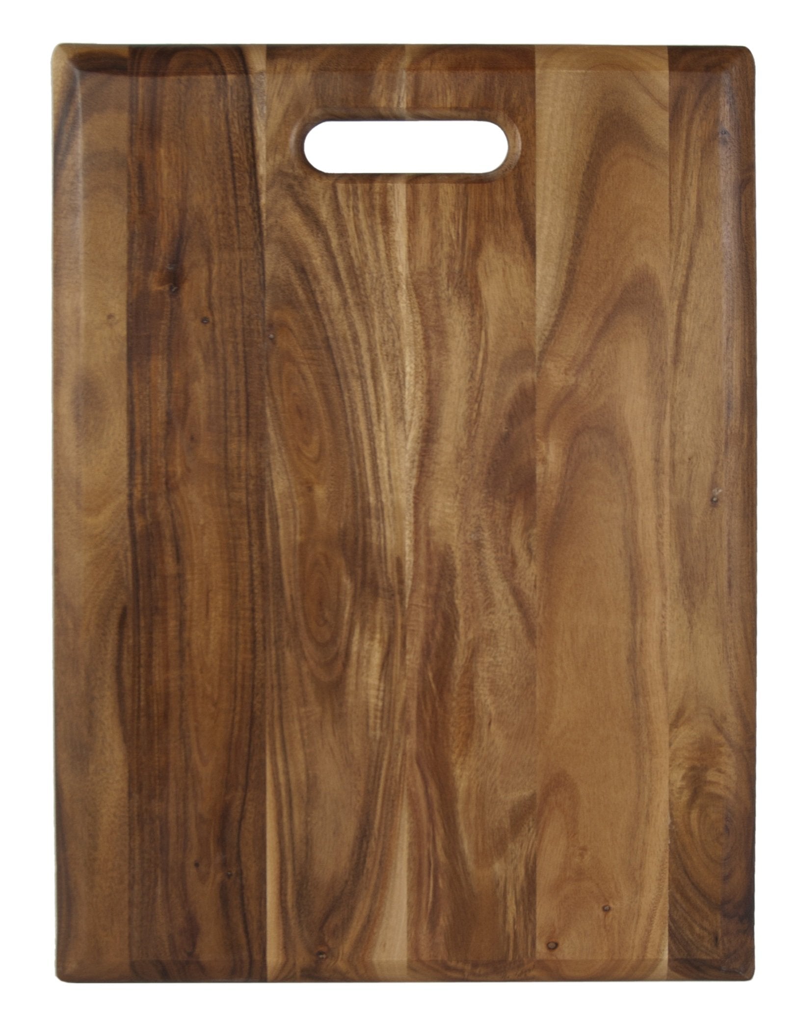 Architec Gripperwood Acacia cutting board with non-slip feet for stable food prep.
