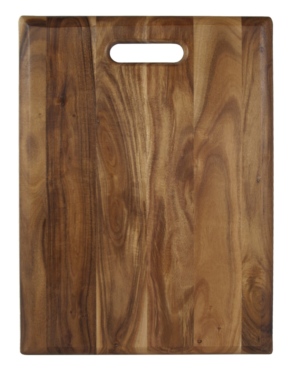 Architec Gripperwood Acacia cutting board with non-slip feet for stable food prep.