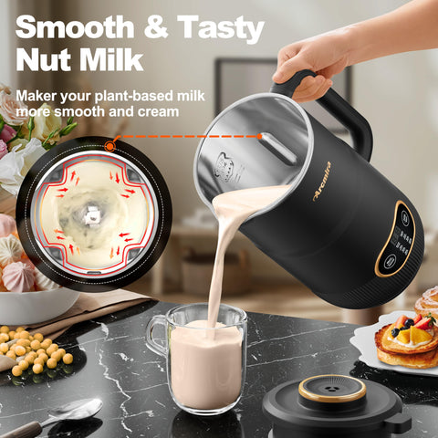 Arcmira 8-in-1 with 8 blades for smooth milks.