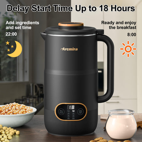 Arcmira measuring cup and cleaning brush included.