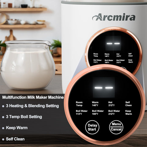 Arcmira auto program controls and LED screen for precise timing.