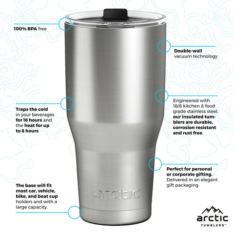 Arctic Tumblers BPA-free label emphasizes safe material for daily use
