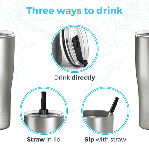 Arctic Tumblers straw cleaner included for easy maintenance after use.