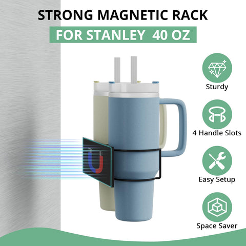 Arctiiro lid organizer for Stanley cups stores lids neatly for quick access.