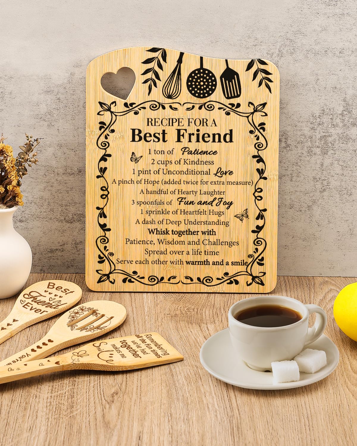 Aremdys Best Friend gift box-ready board reinforcing friendship with engraved humor