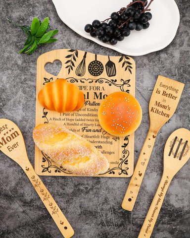 Aremdys cutting board on countertop as a stylish kitchen centerpiece.