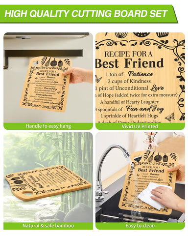 Aremdys bamboo cutting board set packaged as a festive Christmas gift idea
