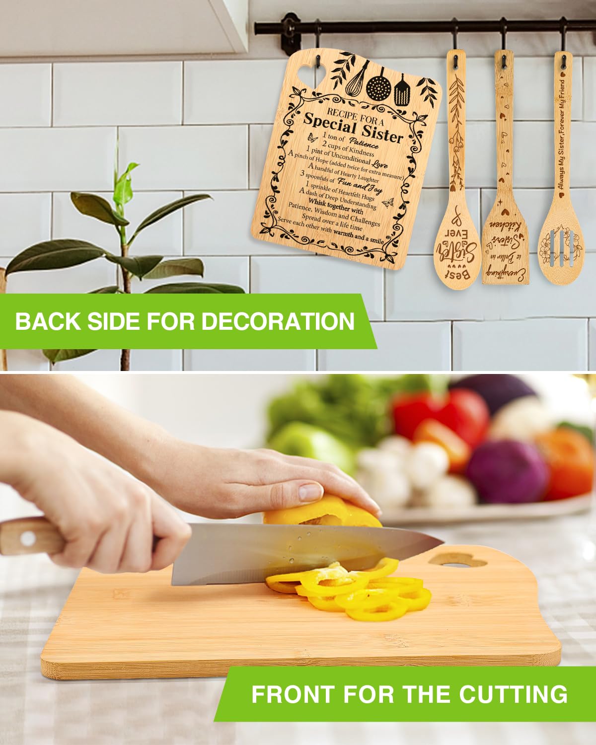 Aremdys cutting board set size 10.9 x 8.4 inches supports versatile kitchen prep.