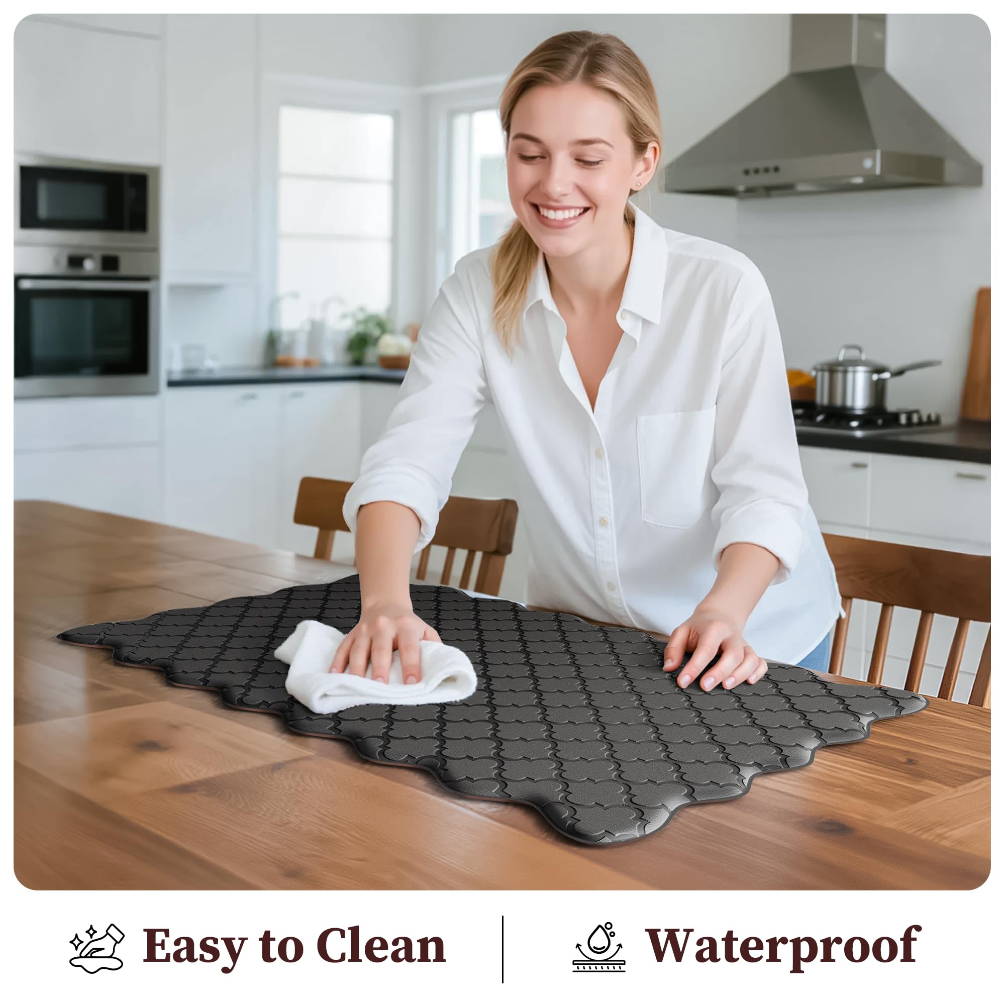 Arenarug damp-wipe surface simplifies daily cleaning